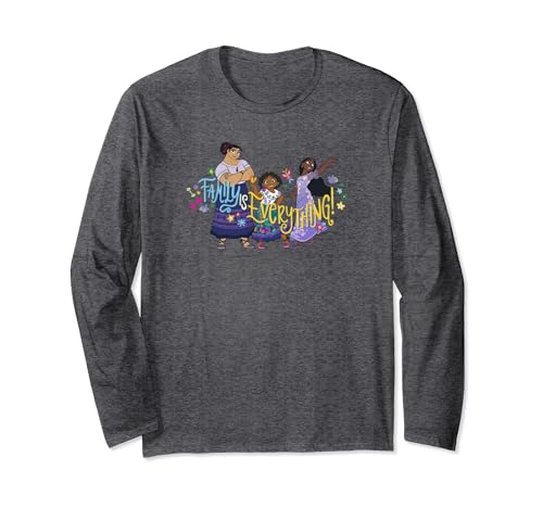 T-shirt Disney Encanto manches longues Group Shot Poster vêtement coton col rond
