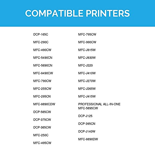 Ld Compatible Ink Cartridge Replacements For Brother Lc61 (4 Black, 2 Cyan, 2 Magenta, 2 Yellow, 10-Pack) #TOP6