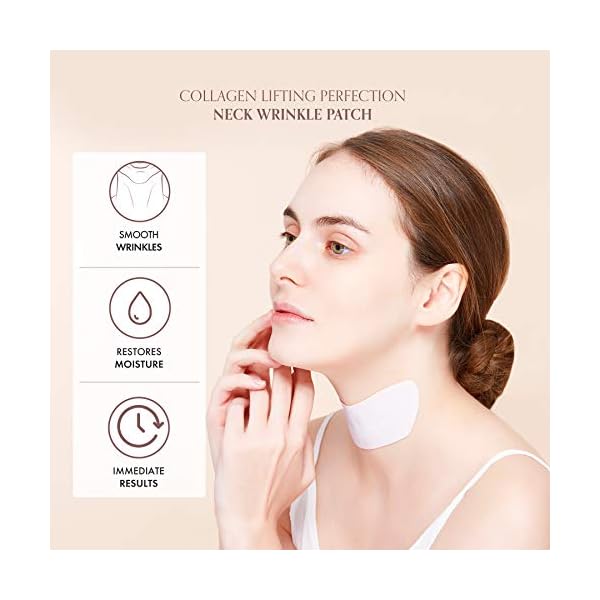 Haruto BEAUTY+ Collagen Lifting Perfection Neck Wrinkle Patches, Anti-againg Masks, Premium Pads for Wrinkle Treatment and Prevention