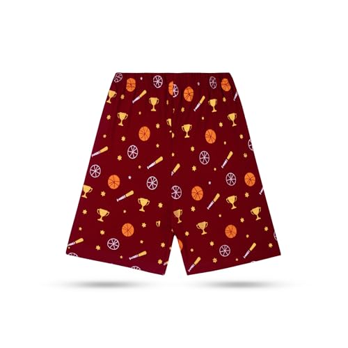 Image of T2F Boys Cotton Shorts Pack of 5 | Printed Knee Length Shorts | Soft Comfortable Everyday Wear for Kids