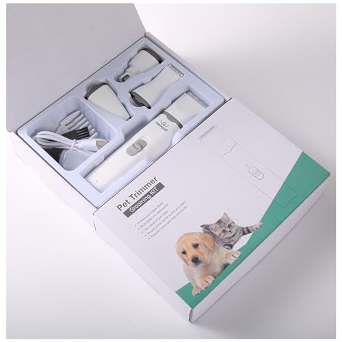 Kit Máquina De Tosa Pets Gato Cachorro Tosador Profissional, Kit de aparador de pelos para animais d