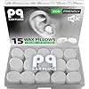PQ Wax Ear Plugs for Sleep – 15 Silicone Wax Earplugs for Sleeping and Swimming – Gel Ear Plugs for Noise Cancelling, Ear Protection – Sleeping Earplugs with Sound Blocking Level of 32 Db (15-Pillows)