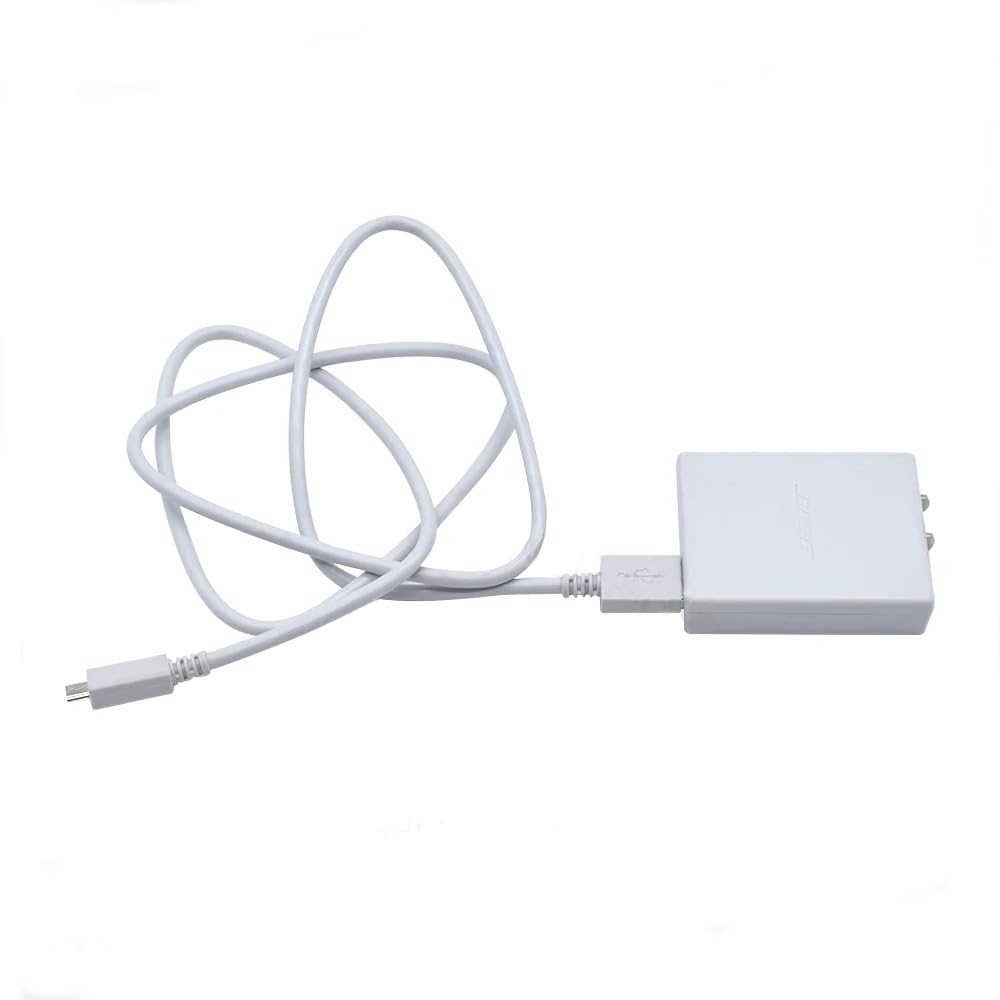 Czarny zasilacz 1 m kabel micro USB do SoundLink Mini 2 II biały zasilacz audio/wideo 5 V 1600 mA 722809-0011 S008VU0500160 (zestaw biały)