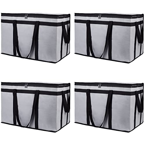 Bodaon Insulated Delivery Bag 4-Pack, XL Grocery Tote