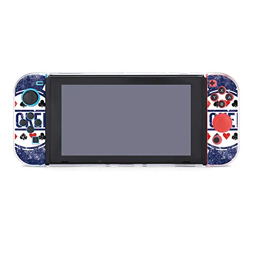 SUPNON Poker Chip Stamp Compatible with Nintendo Switch Console & Joy-Con Protective Case, Durable Flexible Shock-Absorption Anti-Scratch Drop Protection Cover Shell Design3879 - Thumbnail 2