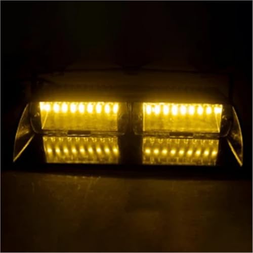DKSIYSY Car 16-led 18 Flashing Mode Emergency Vehicle Dash Warning Strobe Flash Light Blue(All yellow)