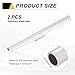 MECCANIXITY 2 PCS 304 Stainless Steel Tubing, 16mm OD 1mm Wall Thickness 406.4mm Long Round Metal Pipe Steel Tube for Industrial Machinery Home Decoration DIY Crafts Model