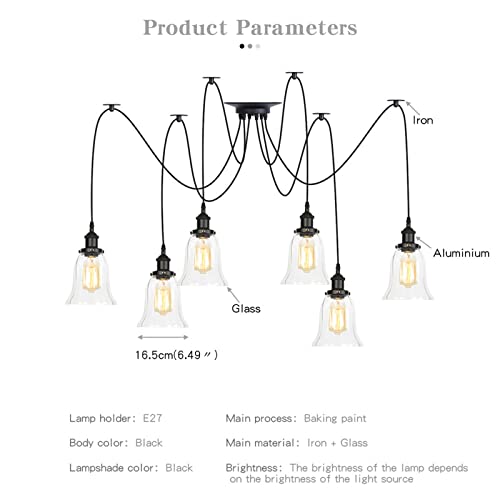 Lampes suspendues araignée contre le manque de lumière des grands séjours