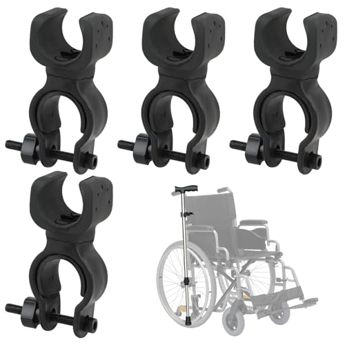 Giantree 4pcs Black Cane Holder for The Walker, Stick Universal