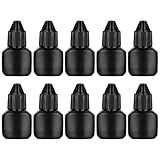 Veemoon Leere Wimpernkleberflaschen Satz – 10 Nachfüllbare Behälter mit Auslaufschutzverschluss Tragbare Wimpernkleber Aufbewahrung für Zuhause und Reisen