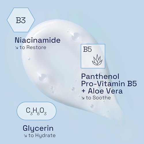 Cetaphil Hydrating Foaming Cream Cleanser and Makeup Remover, 236ml, Face Wash with Niacinamide for Normal, Dry or Sensitive Skin, Vegan-Friendly - Image 5