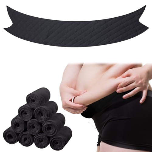 Image of 10 Pcs Tummy Liners for Sweat Rash Cotton Under Belly Sweat Liners Under Belly Absorber Pads Band for Skin Rash