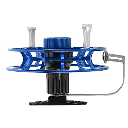 Vbestlife Fishing Centrepin Reel,Fishing Gear Fishing Reel Portable Multifunction All‑metal Wind Fire Wheel(blue) - Image 2