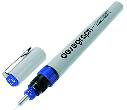 Caneta Desegraph Para Desenho, Trident, CDMI/0, 7, Cinza, Ponta de 0.7 mm