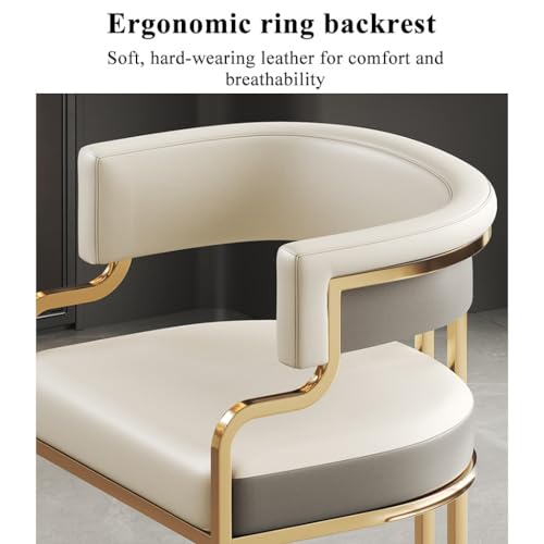 Sillón Moderno Tubular Piel Sintética Blanco miniatura 3