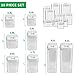 DRAGONN 10 Piece Airtight Food Storage Container Set with Labels, Pantry Organization and Storage, Keeps Food Fresh, Big Sizes Included, Durable, BPA Free Containers, DN-KW-FS10