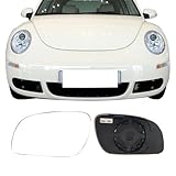 Driver Side Mirror Replacement Glass for Volkswagen Beetle 2001-2010,Backing Plate Power Heated Left Side View Mirror Glass for VW Beetle 2001 2002 2003 2004 2005 2006 2007 2008 2009 2010