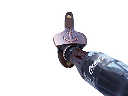 Hampton Nautical Mc-2101Ac Antique Copper Wall Mounted Anchor Bottle Opener 3" Nautical Home Decoration #TOP23
