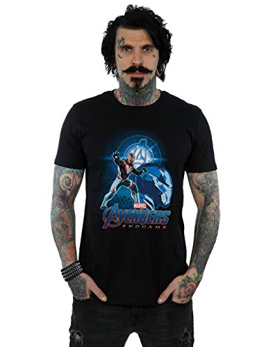 Marvel Men's Avengers Endgame Iron Man Team Suit T-Shirt Black XXXXX-Large