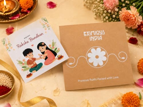 Image of Rakhi for Brother Set of 3 Raksha Bandhan Traditional Bracelet Gift fo Bhai