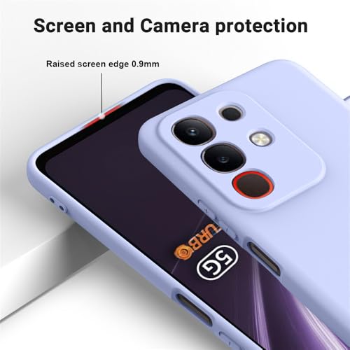 Image of Back Cover for Vivo Y31 Pro 5G | Full Camera Protection | Premium Liquid Silicon Case | Flexible Bumper Case for Vivo Y31 Pro 5G (Purple)