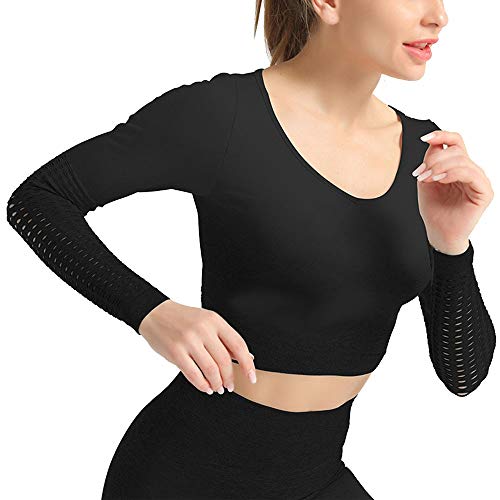 T-Shirt de Course pour Femme à manches longues dégradé pour le fitness et le running
