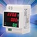 Digital Energy Meter, High Strength Energy Safe Multi-Functional Power Meter, for The AC Voltage Current Voltage Home Industry(AC200-450/100A)