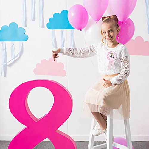 Innoru Satin Fabric Birthday Girl Tinplate Badge Pin, Girl Women Birthday Rosette Button Pins, Happy Birthday Girl Party Accessory Brooch Pin, Baby Shower Party Decorations, Pink Pack Of 1 #TOP3