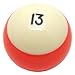 American Shifter 96057 Orange Stripe 13 Ball Billiard Pool Shift Knob