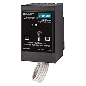 SIEMENS BOLTSHIELD Plug-in Surge Protection Device 2-Pole 65kA 120/240V, 1Ø, 3W