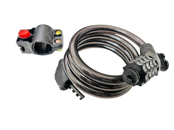 Vijay 4 Digit Bicycle Bike Oil Rubbed Finish Lock Keyless with 4 Feet Cable & Mounting Bracket (B0CYBRVZ71) Amazon Price History, Amazon Price Tracker
