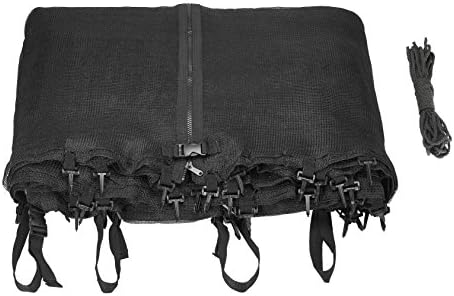 Trampoline Enclosure Net (Universal) 14 ft Frame: 6 Poles/3 Arches: -Strap Type-