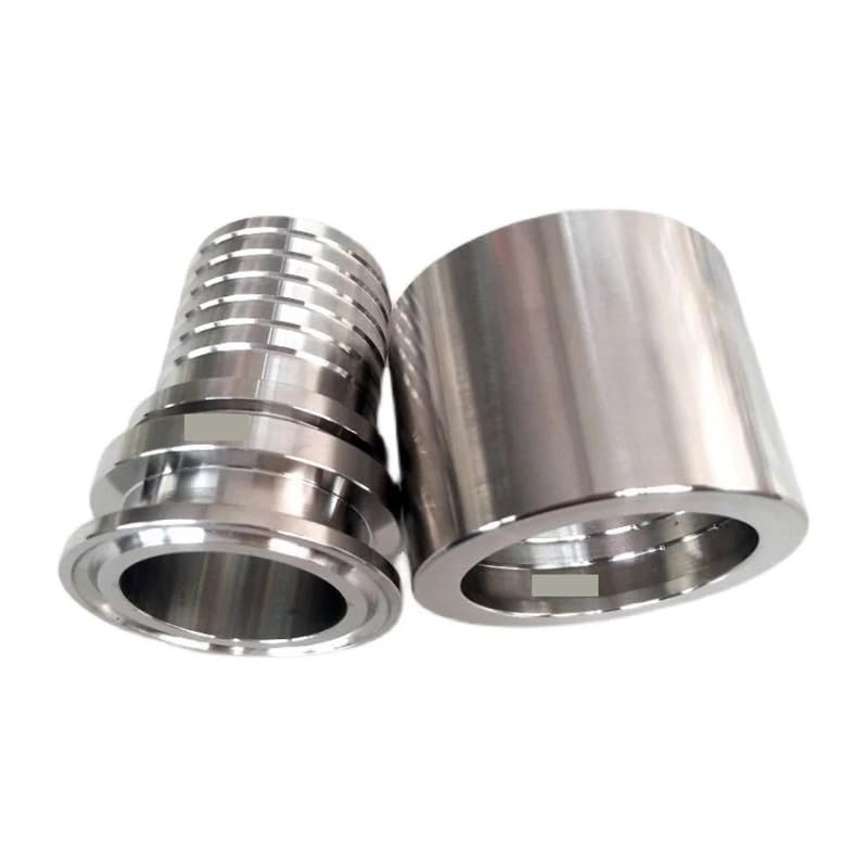 Junta a presión con púas de acero inoxidable, 1/2" 3/4" 1" 1,5" 2" 2, 3" 4" a for manguera x triple abrazadera SUS 316L(63mmK77.5mm78.5mm)