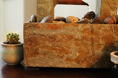 Kenroy Home Spillway Rustic Indoor Table Fountain, Slate and Copper, 19 Inch Height, 10 Inch Width, 6 Inch Depth by Kenroy Home - Image 6