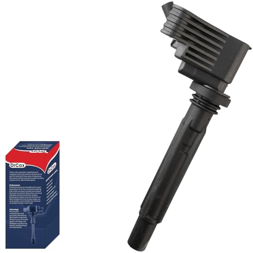 Image of DrCax OEM Ignition Coil UF839 68211953AA Compatible with Jeep Cherokee Turbo Wrangler Turbo Alfa Romeo Giulia Stelvio Replaces 50050430 GN10955-11B1 2.0L L4-1 Pack