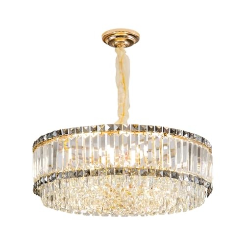Lustre cristal salon moderne et lanterne de plafond chambre chic