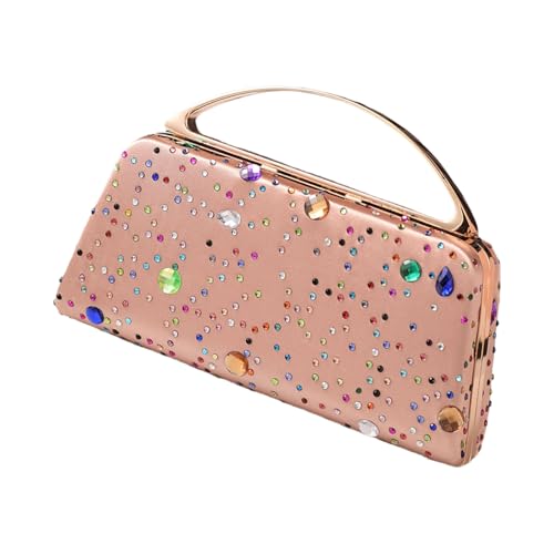 Sac à main à strass tendance pour femme avec chaîne amovible