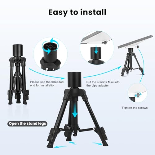 Image of for Starlink Mini Mount - Lightweight Tripod for Outdoor, Camping, and Roof Setup | Starlink Mini Accessories
