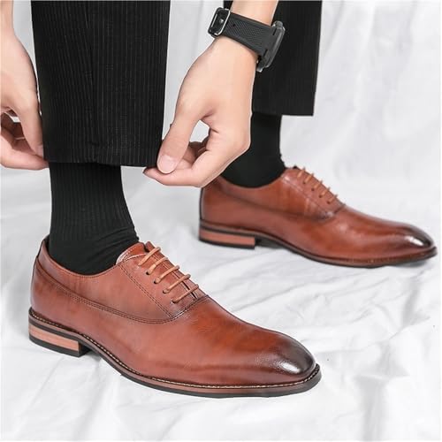 Stylish Oxford Lace Up Shoes for Men in Premium Leather Perfect for Office and Business Attire3