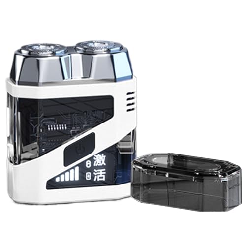 Rasoir électrique pour homme double tête lavable avec écran LED rechargeable