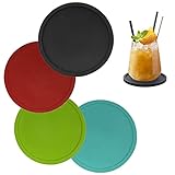 【Materiales de alta calidad】 Estos posavasos están hechos de materiales de silicona de alta calidad, resistentes al calor y al frío, aptos para bebidas frías y calientes. Además, la montaña rusa resistente es antideslizante, resistente al calor y ecológica. Incluso con un uso prolongado, ni el color ni la forma cambian.