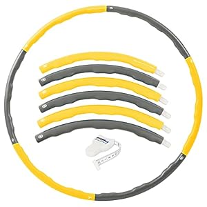 Sport-Tec Hula Hoop Reifen, ø 100 cm, 1, 5 kg, inkl. Maßband Power Fitnessreifen Hulahoop zur Gewichtsreduktion