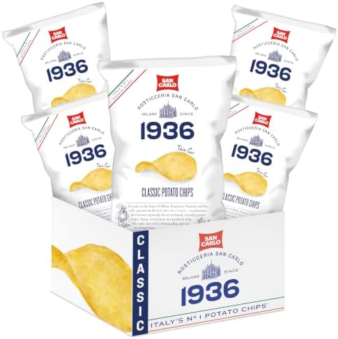 San Carlo Potato Chips – Classic – Multipack 5 x 5,29 oz – San Carlo Italy’s N°1 Potato Chips