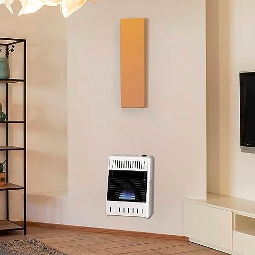ProCom Heating Liquid Propane Ventless Blue Flame Heater With Base Feet - 10,000 BTU, T-Stat Control - Model# ML100TBA-B - 1
