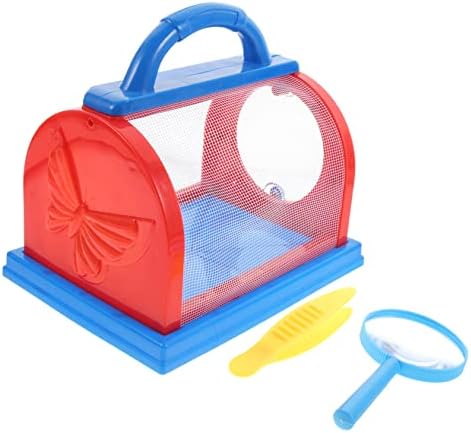 TEHAUX Toys 1 Set cage Kids playset Outdoor Nature Exploration Tools Garden Large cage Glass Shell