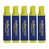 Artline HiLine Highlighter Pens, YELLOW, Pack of 5, Chisel Tip (1-5.0mm), Quick Dry, Ergonomic Shape, School Office Home Fluorescent Highlighter Markers #2
