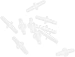 Motoforti Aquarium universel droit Air Connecteur de ligne blanc clair 4mm Tubages 10pc Longue durée