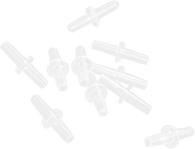 Motoforti Aquarium universel droit Air Connecteur de ligne blanc clair 4mm Tubages 10pc Longue durée