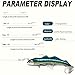 PTILSERY Fluorocarbon Leader Line for Saltwater Freshwater Fluorocarbon Fishing Leader Fluorocarbon Leader with Swivels