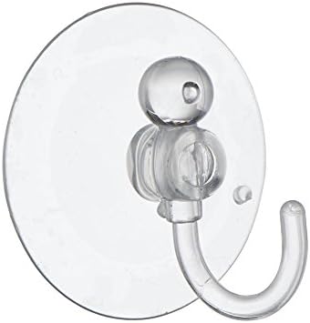 SUCTION SUCKER WINDOW HOOKS CLEAR PLASTIC HOOK 25MM ( pack of 10 )